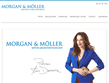 Tablet Screenshot of morgan-moller.com